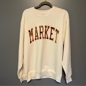 Brand New Mens Market Studios Fauxtree Camo Arch Crewneck Sweatshirt Size Medium